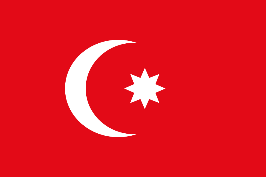 1844 öncesi Kullanılan Bir Donanma Bayrağı Ottoman Empire