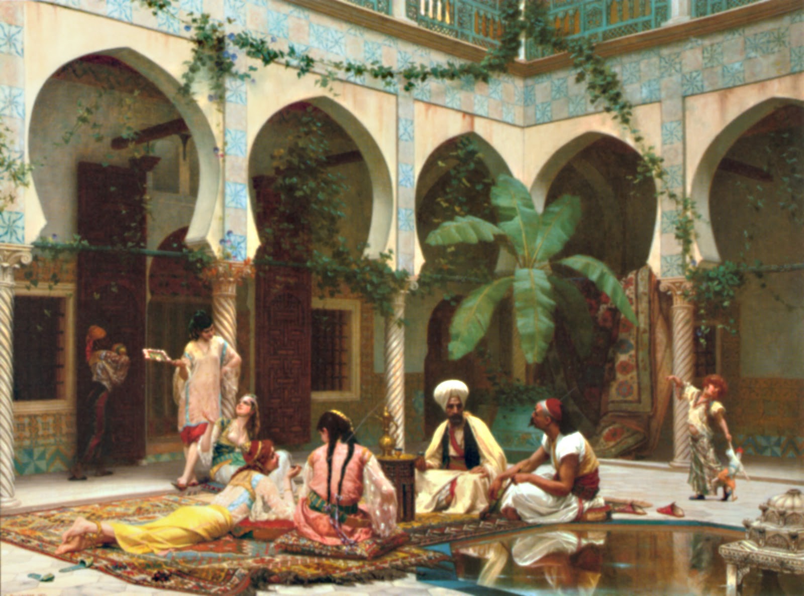 Osmanlı Sarayı Harem Dairesi. Ottoman Sultanları Haremleri Cariye Hanım Ve Kadınları. Osmanlı Kadın Besteciler Veya Musikişinas Kadınlar Osmanlı Saz Eseri Nota Boulanger Harem Du Palais