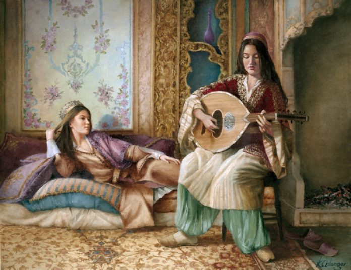 Osmanlı Türk Müziğinde Kadın Bestekarlar Musikisi Bayan Kız Hanım Besteciler Musikişinas Sarayı Harem Resim Görüntü Nota Görsel Ottoman Empire