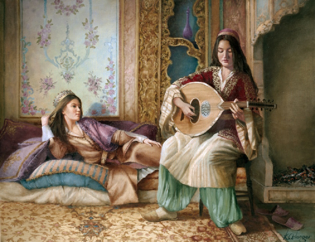 Osmanlı Türk Müziğinde Kadın Bestekarlar Musikisi Bayan Kız Hanım Besteciler Musikişinas Sarayı Harem Resim Görüntü Nota Görsel Ottoman Empire