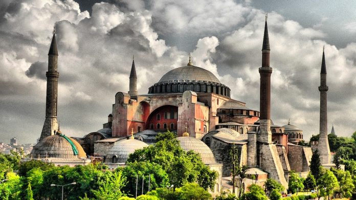 Abdülmecid Dönemi İstanbul Ayasofya Camii Tamiratları.Hagia Sophia Aghia Sophia Ayasofya Istanbul Turkey Photographs
