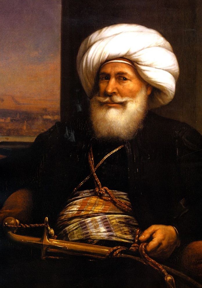 Kavalalı Mehmet Ali Paşa Auguste Couder Tarafından 1841de Yapılan Portresi Modern Egypt Muhammad Ali